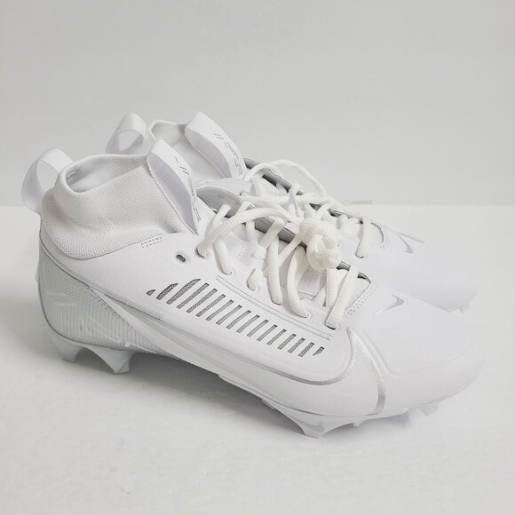 NEW Nike Vapor Edge Pro 360 2 Football Cleats DA5456-102 Size 10 White Silver